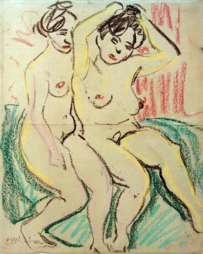Zwei sitzende Akte von Ernst Ludwig Kirchner
